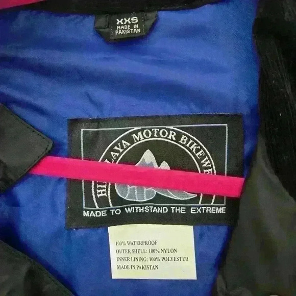 Himalaya Motor Bike Wear Waterproof Rain Jacket & Pants Set,Size XXS Oversized - Picture 9 of 9